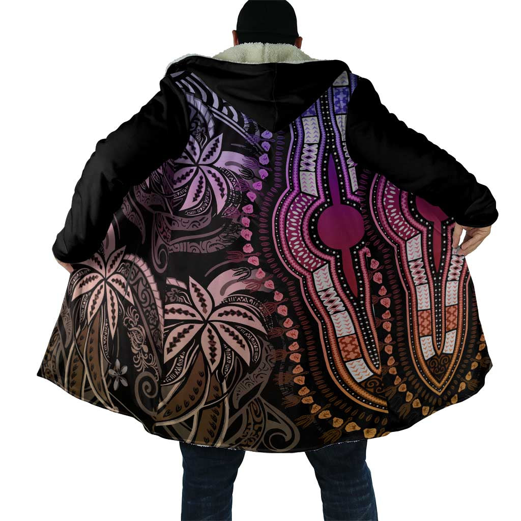 Polynesia Mixed African Dashiki Cloak Afro-pacific Culture - Pastel