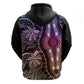 Polynesia Mixed African Dashiki Hoodie Afro-pacific Culture - Pastel