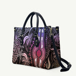 Polynesia Mixed African Dashiki Leather Bag Afro-pacific Culture - Pastel