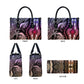 Polynesia Mixed African Dashiki Leather Bag Afro-pacific Culture - Pastel