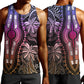 Polynesia Mixed African Dashiki Men Tank Top Afro-pacific Culture - Pastel