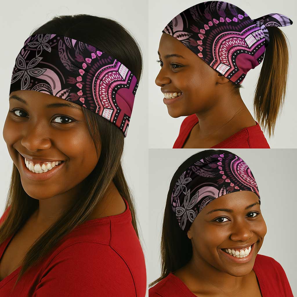 Polynesia Mixed African Dashiki Neck Gaiter Afro-pacific Culture - Pastel LT9