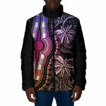 Polynesia Mixed African Dashiki Padded Jacket Afro-pacific Culture - Pastel