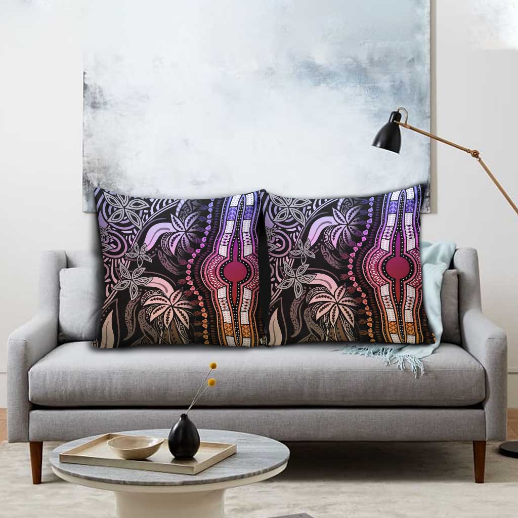 Polynesia Mixed African Dashiki Pillow Cover Afro-pacific Culture - Pastel