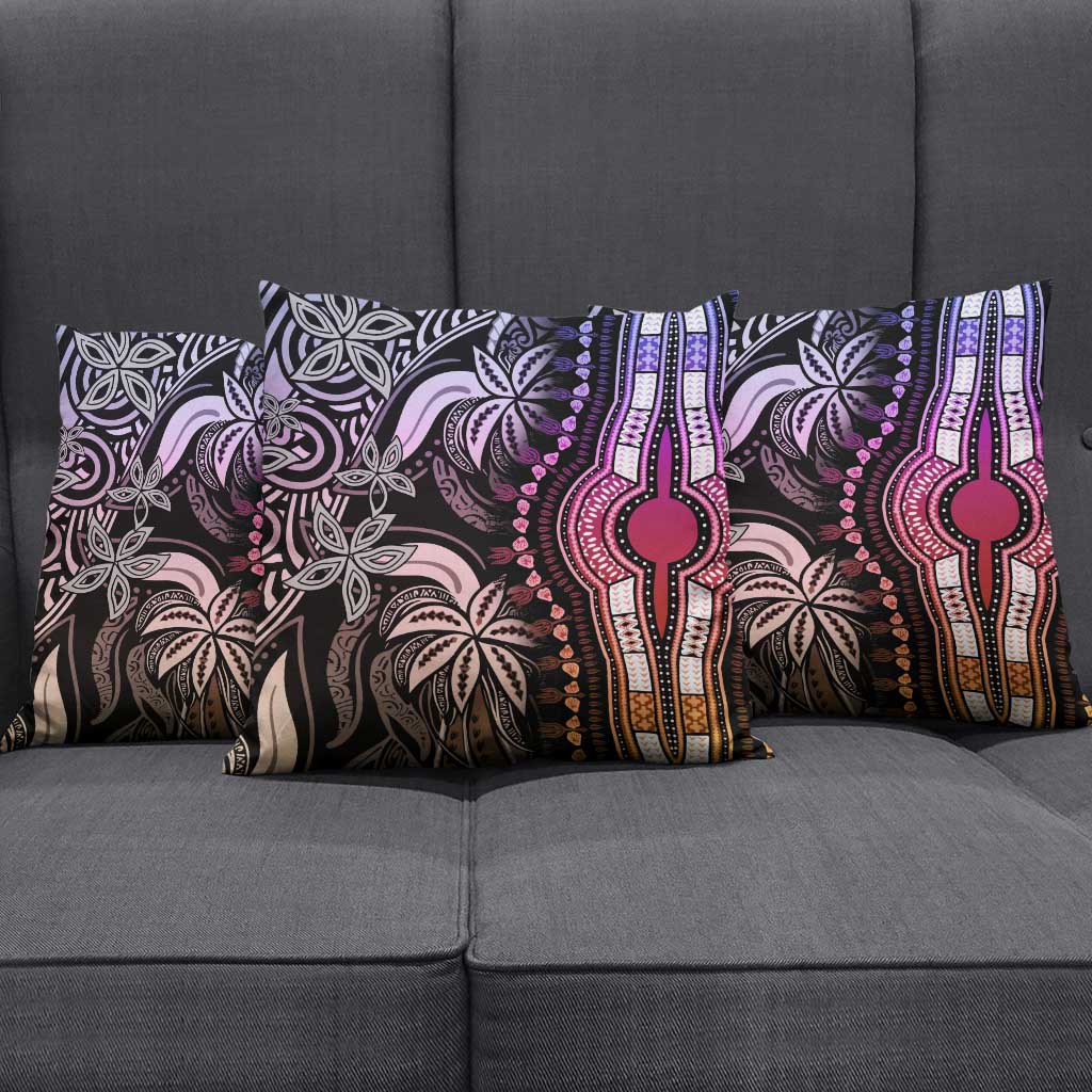 Polynesia Mixed African Dashiki Pillow Cover Afro-pacific Culture - Pastel