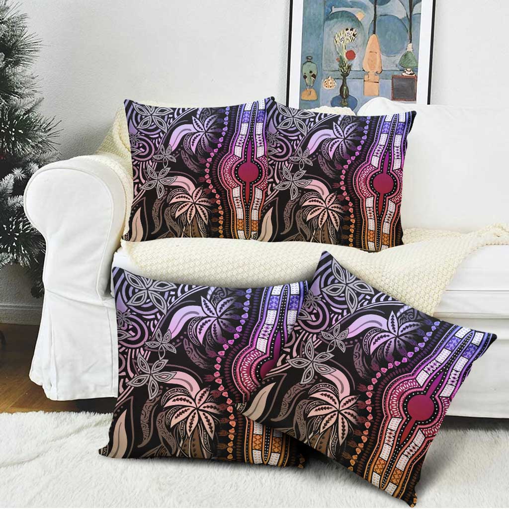 Polynesia Mixed African Dashiki Pillow Cover Afro-pacific Culture - Pastel