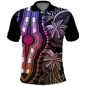 Polynesia Mixed African Dashiki Polo Shirt Afro-pacific Culture - Pastel