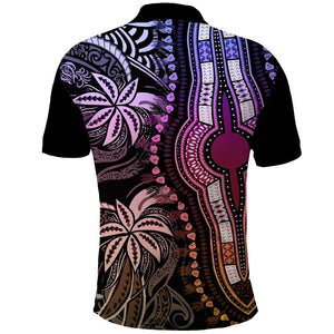 Polynesia Mixed African Dashiki Polo Shirt Afro-pacific Culture - Pastel