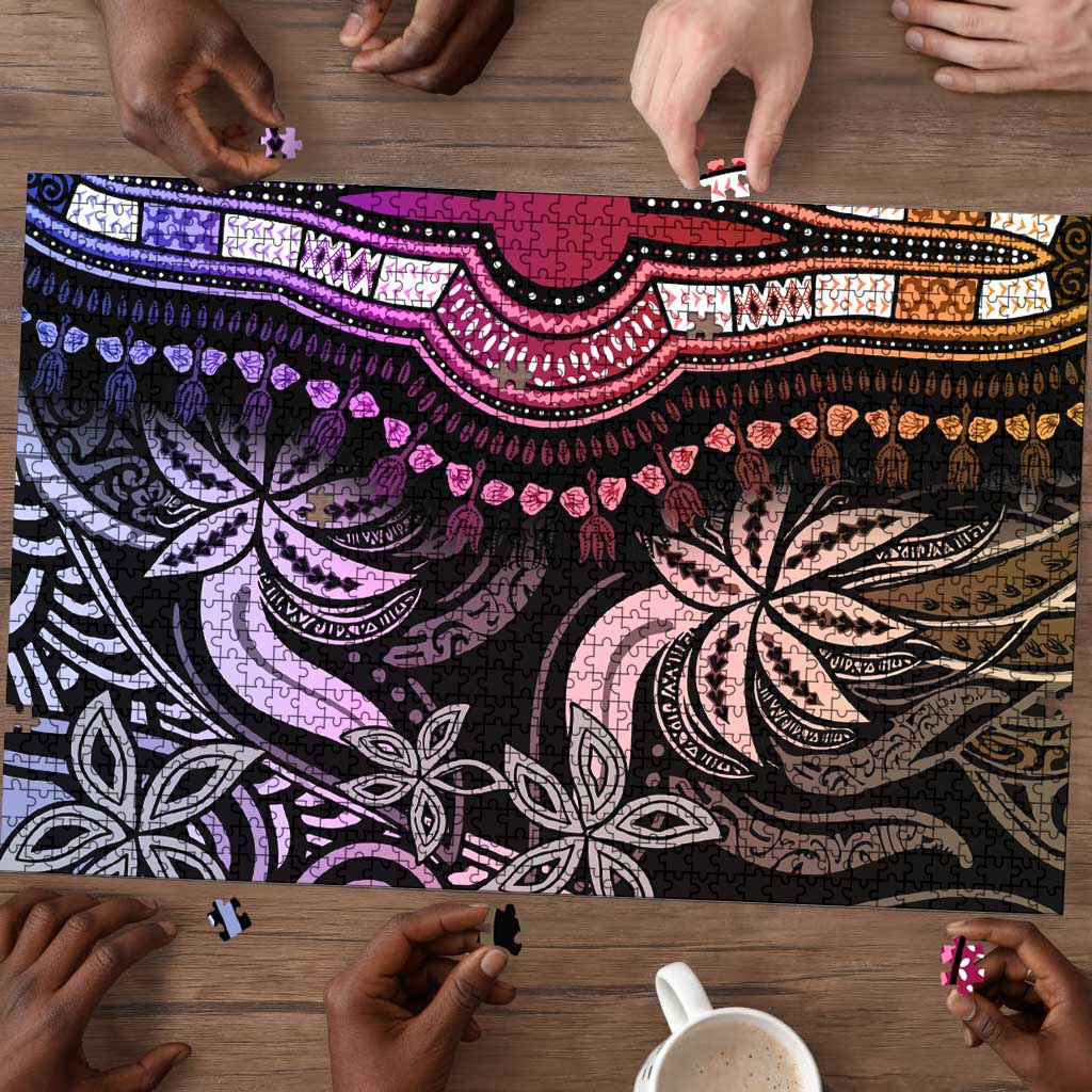 Polynesia Mixed African Dashiki Puzzle Afro-pacific Culture - Pastel