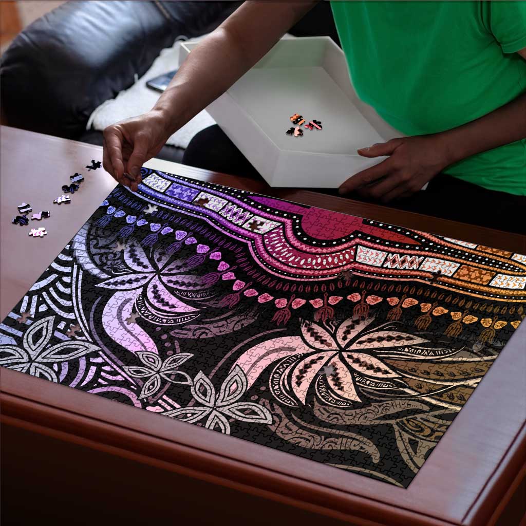 Polynesia Mixed African Dashiki Puzzle Afro-pacific Culture - Pastel