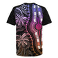 Polynesia Mixed African Dashiki Rugby Jersey Afro-pacific Culture - Pastel