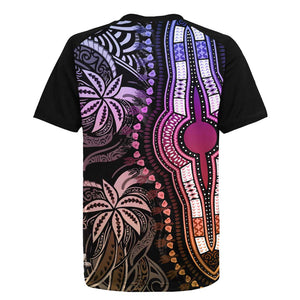 Polynesia Mixed African Dashiki Rugby Jersey Afro-pacific Culture - Pastel