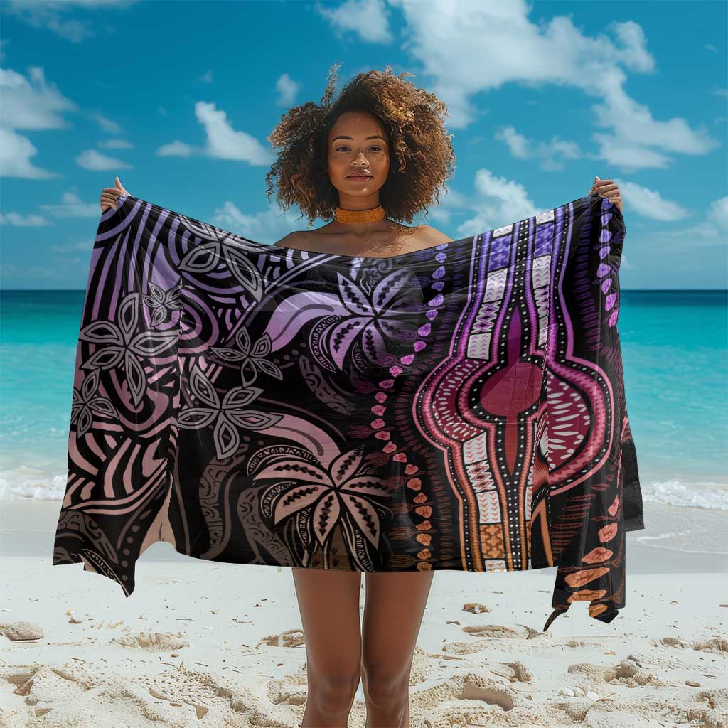 Polynesia Mixed African Dashiki Sarong Afro-pacific Culture - Pastel