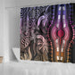 Polynesia Mixed African Dashiki Shower Curtain Afro-pacific Culture - Pastel