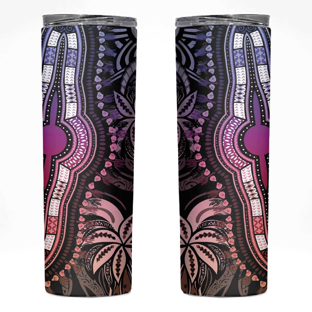 Polynesia Mixed African Dashiki Skinny Tumbler Afro-pacific Culture - Pastel