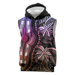 Polynesia Mixed African Dashiki Sleeveless Hoodie Afro-pacific Culture - Pastel - African Pride