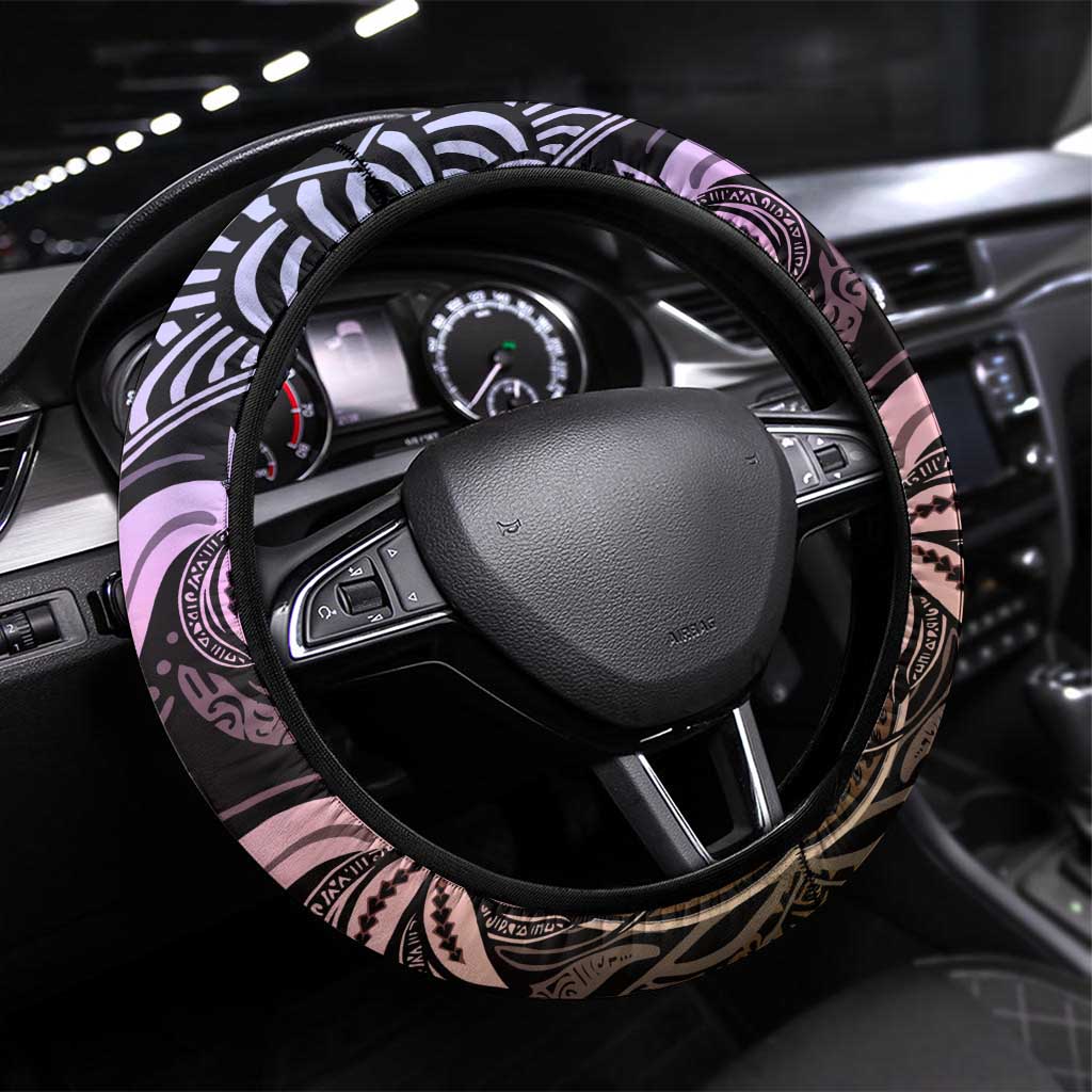 Polynesia Mixed African Dashiki Steering Wheel Cover Afro-pacific Culture - Pastel