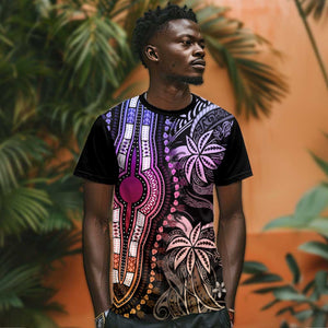 Polynesia Mixed African Dashiki T shirt Afro-pacific Culture - Pastel