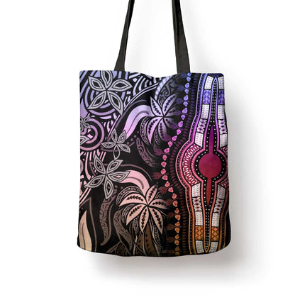 Polynesia Mixed African Dashiki Tote Bag Afro-pacific Culture - Pastel