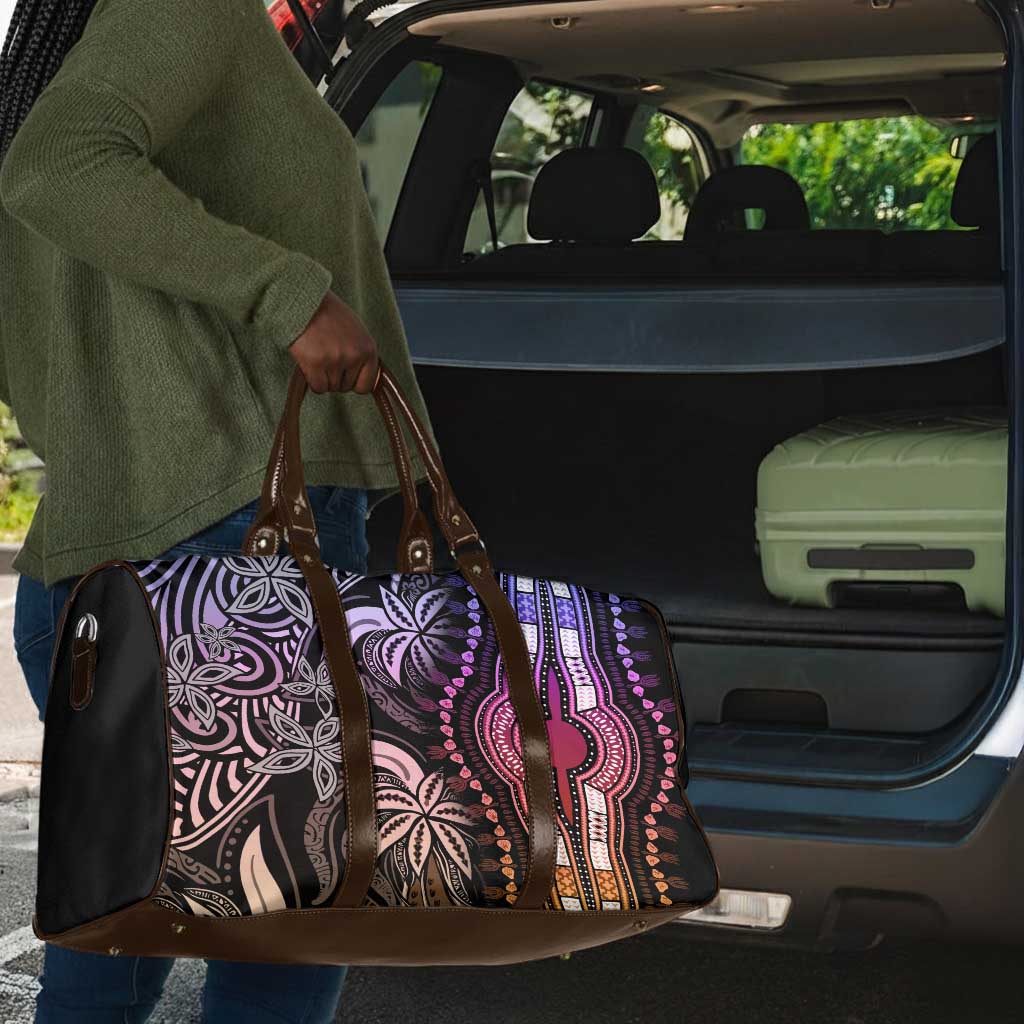 Polynesia Mixed African Dashiki Travel Bag Afro-pacific Culture - Pastel