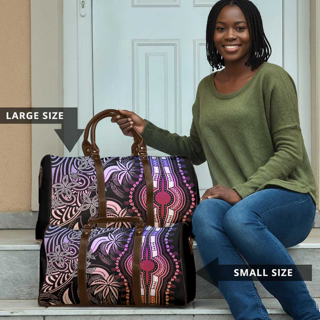 Polynesia Mixed African Dashiki Travel Bag Afro-pacific Culture - Pastel