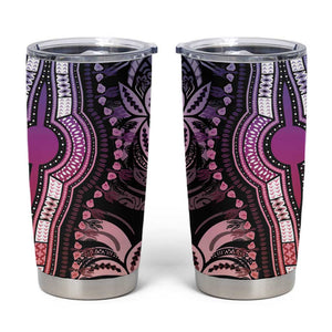 Polynesia Mixed African Dashiki Tumbler Cup Afro-pacific Culture - Pastel