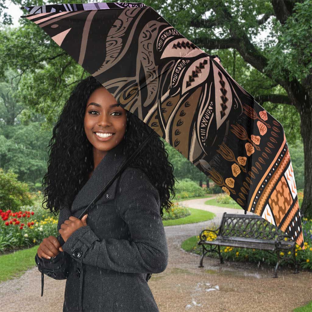 Polynesia Mixed African Dashiki Umbrella Afro-pacific Culture - Pastel