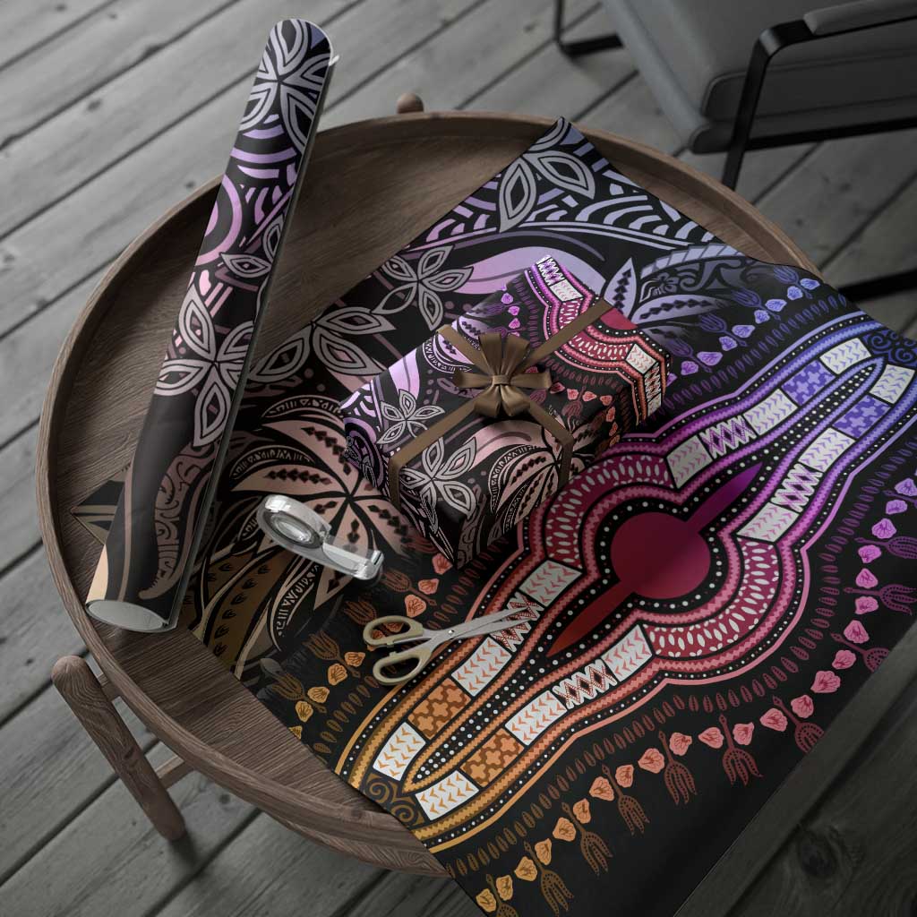 Polynesia Mixed African Dashiki Wrapping Paper Afro-pacific Culture - Pastel - African Pride