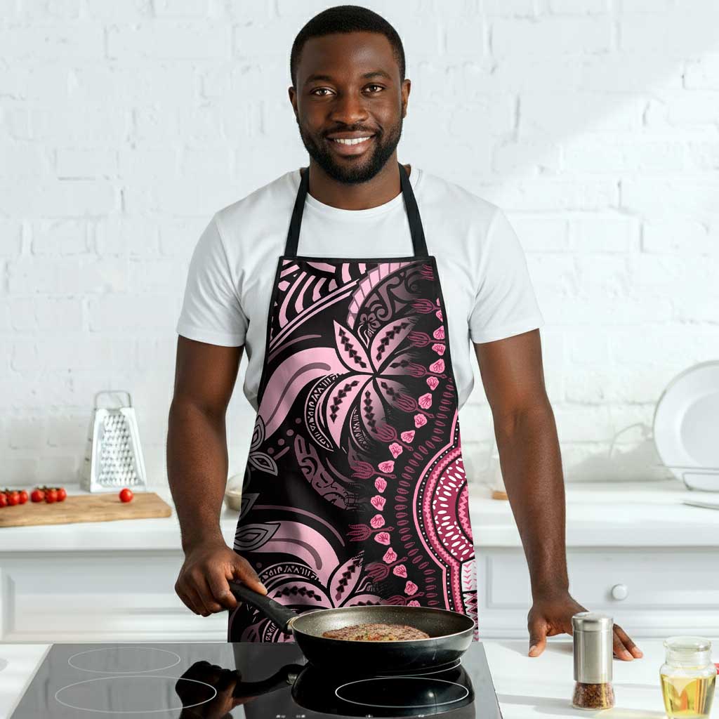 Polynesia Mixed African Dashiki Apron Afro-pacific Culture - Pink