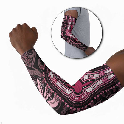Polynesia Mixed African Dashiki Arm Sleeves Afro-pacific Culture - Pink