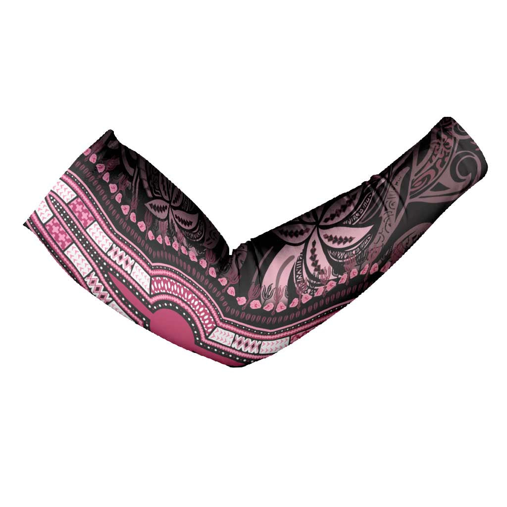 Polynesia Mixed African Dashiki Arm Sleeves Afro-pacific Culture - Pink