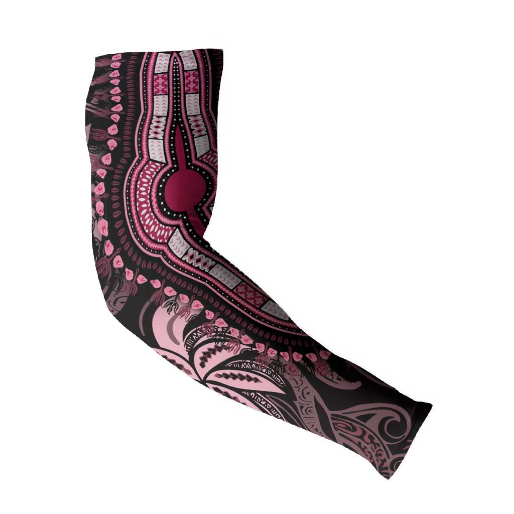 Polynesia Mixed African Dashiki Arm Sleeves Afro-pacific Culture - Pink