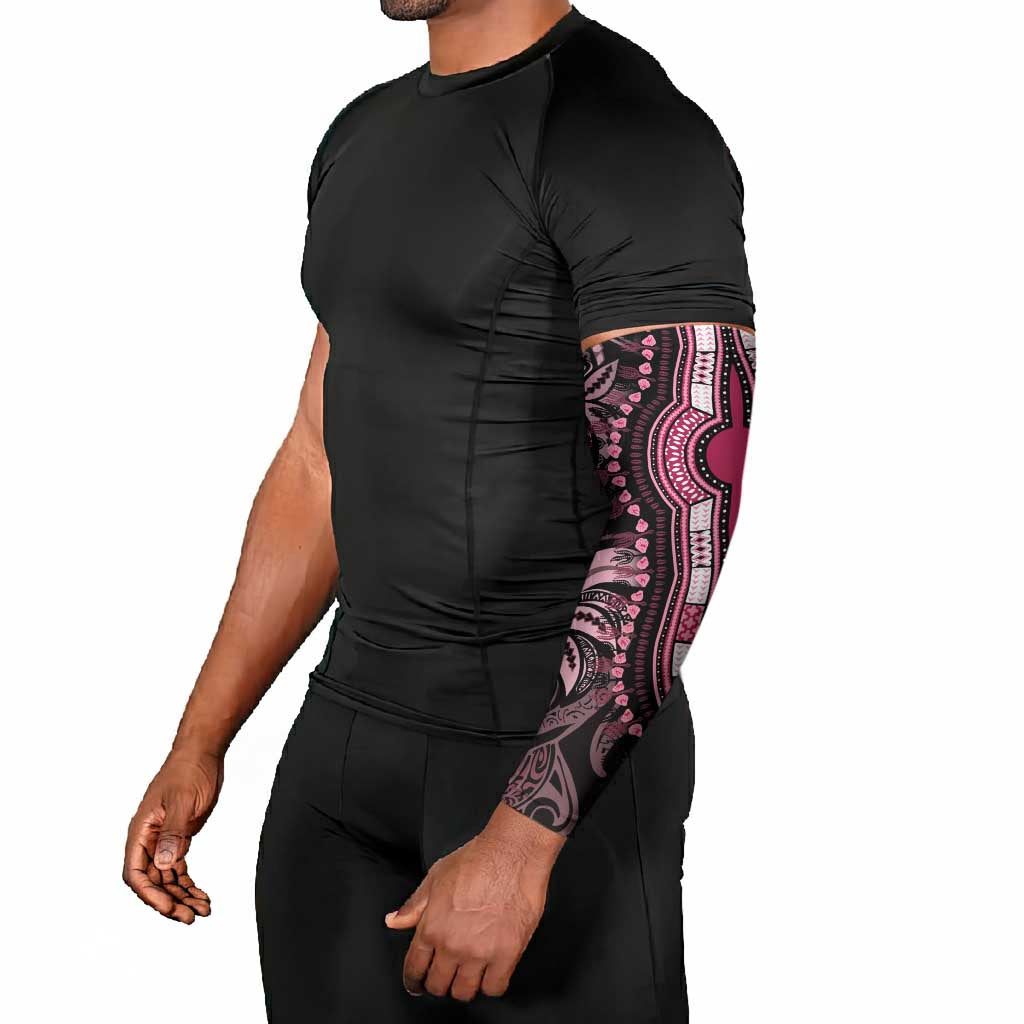 Polynesia Mixed African Dashiki Arm Sleeves Afro-pacific Culture - Pink