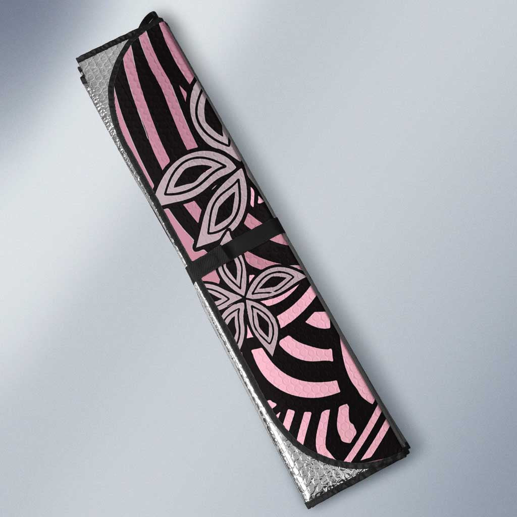 Polynesia Mixed African Dashiki Auto Sun Shade Afro-pacific Culture - Pink