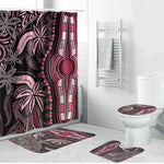 Polynesia Mixed African Dashiki Bathroom Set Afro-pacific Culture - Pink