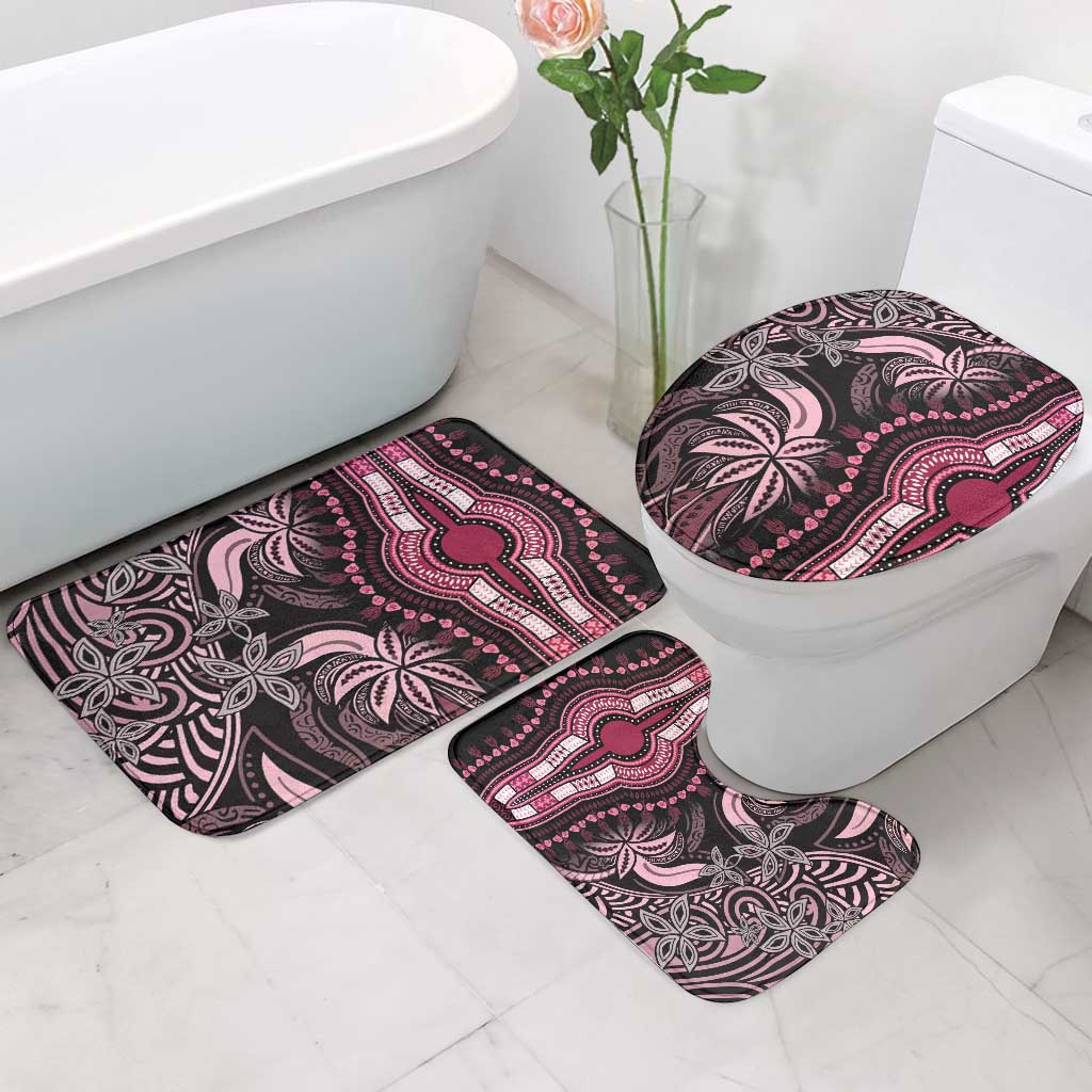 Polynesia Mixed African Dashiki Bathroom Set Afro-pacific Culture - Pink