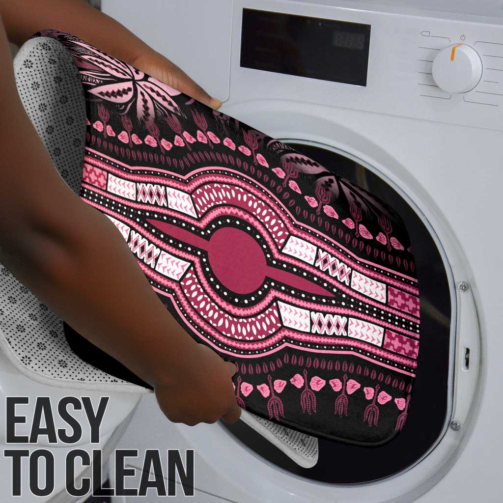 Polynesia Mixed African Dashiki Bathroom Set Afro-pacific Culture - Pink