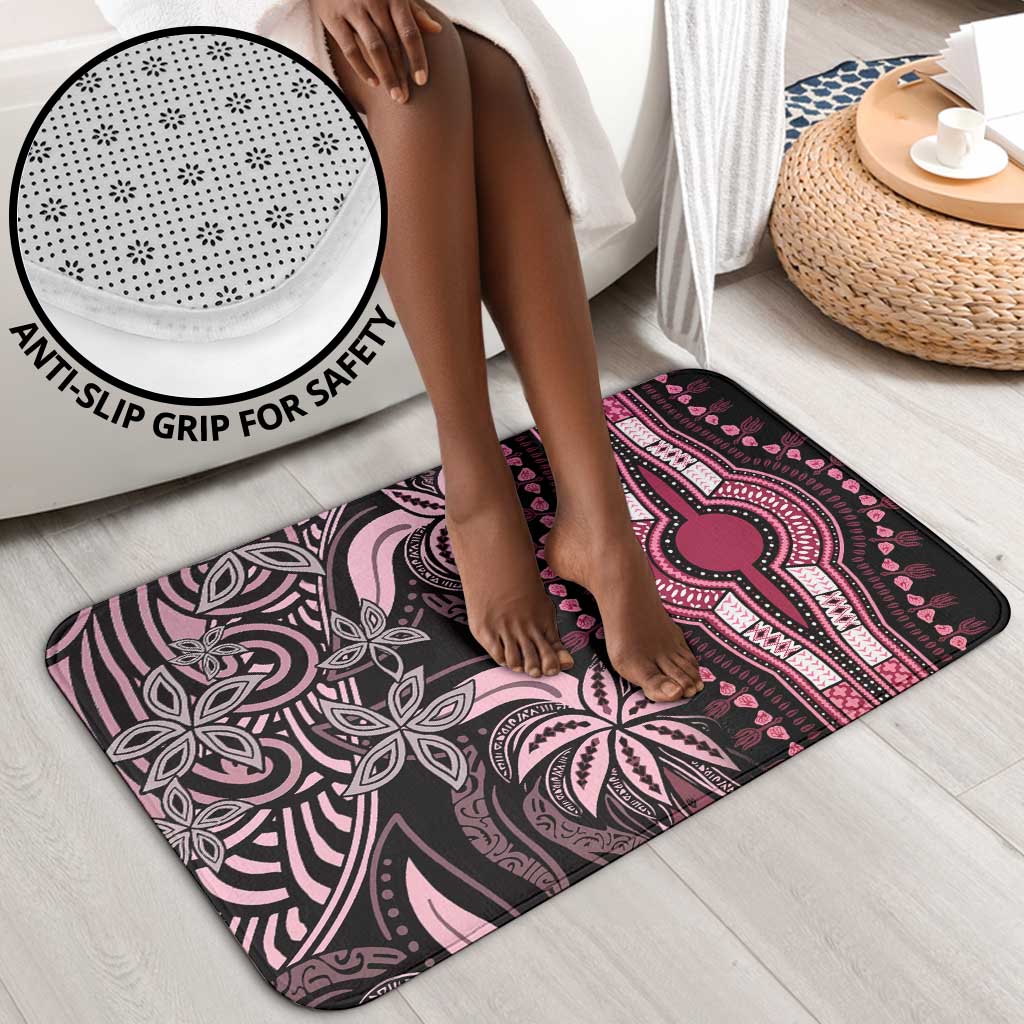 Polynesia Mixed African Dashiki Bathroom Set Afro-pacific Culture - Pink