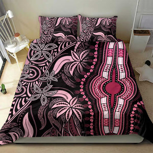 Polynesia Mixed African Dashiki Bedding Set Afro-pacific Culture - Pink