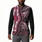 Polynesia Mixed African Dashiki Button Sweatshirt Afro-pacific Culture - Pink