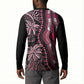 Polynesia Mixed African Dashiki Button Sweatshirt Afro-pacific Culture - Pink