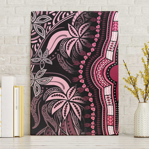 Polynesia Mixed African Dashiki Canvas Wall Art Afro-pacific Culture - Pink