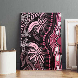 Polynesia Mixed African Dashiki Canvas Wall Art Afro-pacific Culture - Pink