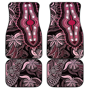 Polynesia Mixed African Dashiki Car Mats Afro-pacific Culture - Pink