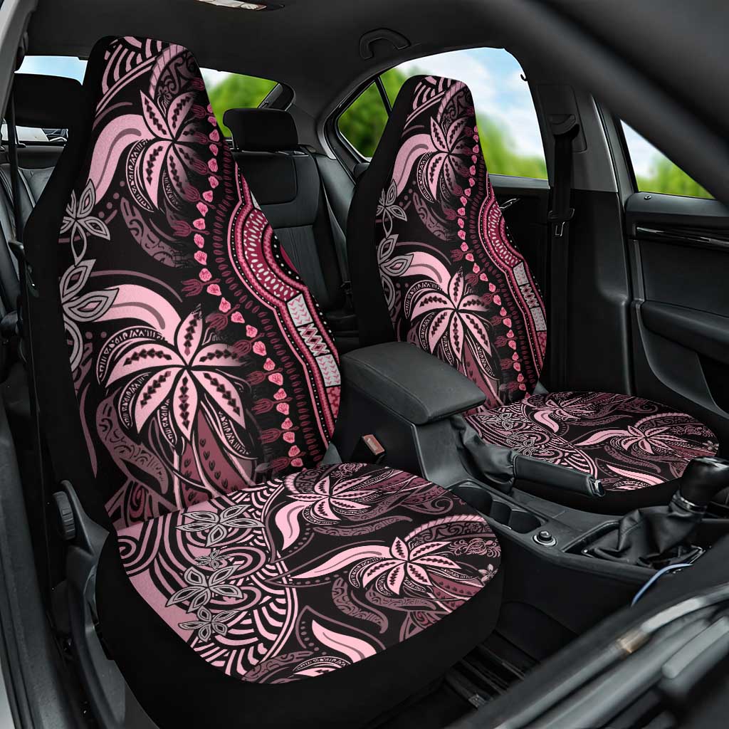 Polynesia Mixed African Dashiki Car Seat Cover Afro-pacific Culture - Pink