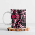 Polynesia Mixed African Dashiki Ceramic Mug Afro-pacific Culture - Pink
