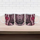 Polynesia Mixed African Dashiki Ceramic Mug Afro-pacific Culture - Pink