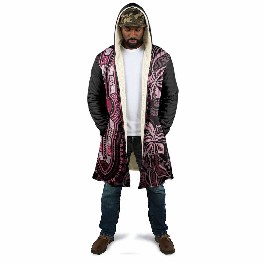 Polynesia Mixed African Dashiki Cloak Afro-pacific Culture - Pink