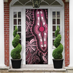 Polynesia Mixed African Dashiki Door Cover Afro-pacific Culture - Pink