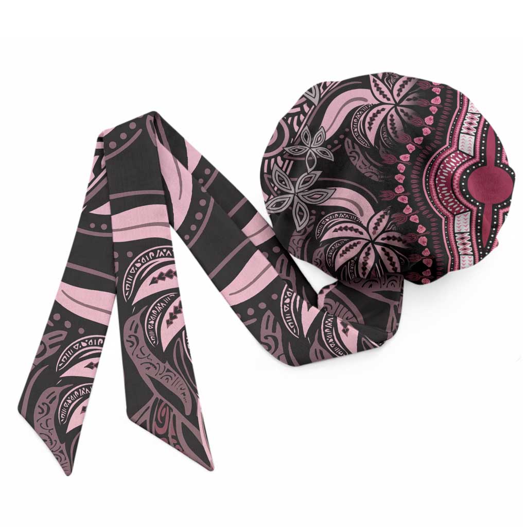 Polynesia Mixed African Dashiki Easy Headwrap Afro-pacific Culture - Pink